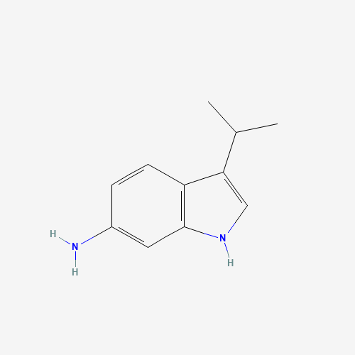 3-propan-2-yl-1H-indol-6-amine (CAS: 873055-16-4) - Chemical Structure and Molecular Formula 