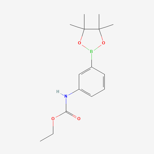 ethyl N-[3-(4,4,5,5-tetramethyl-1,3,2-dioxaborolan-2-yl)phenyl]carbamate (CAS: 1314397-95-9) - Chemical Structure and Molecular Formula 