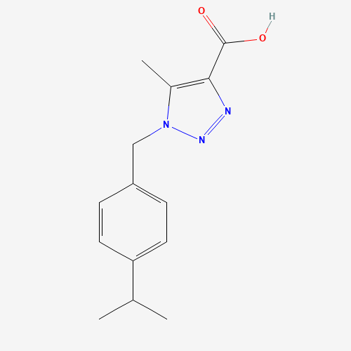 5-methyl-1-[(4-propan-2-ylphenyl)methyl]triazole-4-carboxylic acid (CAS: 1150703-75-5) - Related Chemical Product