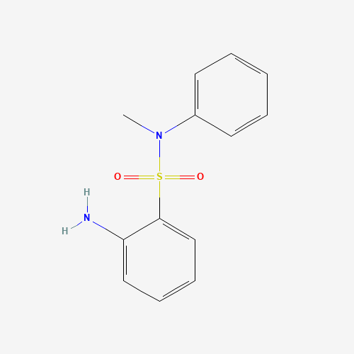 2-amino-N-methyl-N-phenylbenzenesulfonamide (CAS: 33224-10-1) - Chemical Structure and Molecular Formula 
