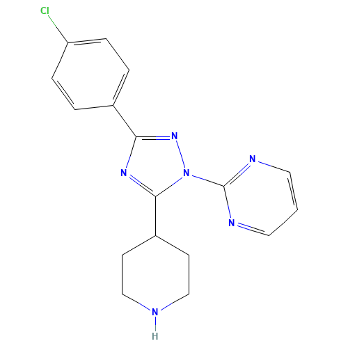 2-[3-(4-chlorophenyl)-5-piperidin-4-yl-1,2,4-triazol-1-yl]pyrimidine (CAS: 1349864-32-9) - Related Chemical Product