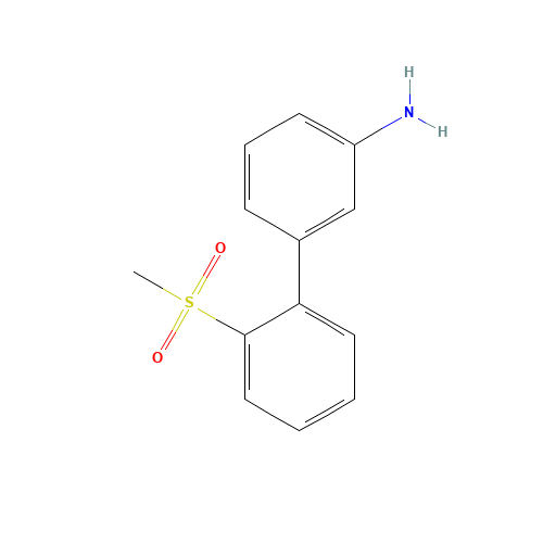3-(2-methylsulfonylphenyl)aniline (CAS: 1194508-27-4) - Chemical Structure and Molecular Formula 