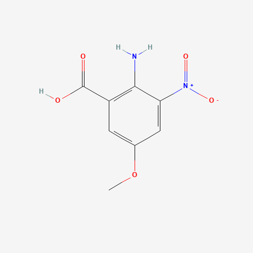 2-amino-5-methoxy-3-nitrobenzoic acid (CAS: 172162-02-6) - Chemical Structure and Molecular Formula 