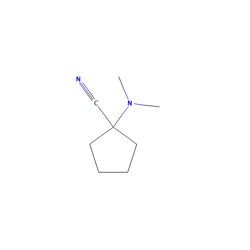 1-(dimethylamino)cyclopentane-1-carbonitrile (CAS: 22912-31-8) - Chemical Structure and Molecular Formula 