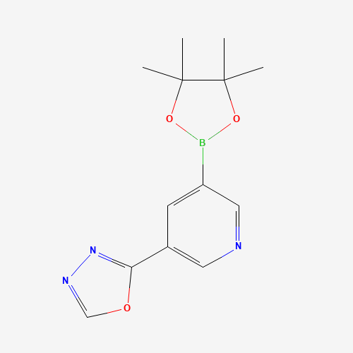 2-[5-(4,4,5,5-tetramethyl-1,3,2-dioxaborolan-2-yl)pyridin-3-yl]-1,3,4-oxadiazole (CAS: 1171891-37-4) - Related Chemical Product