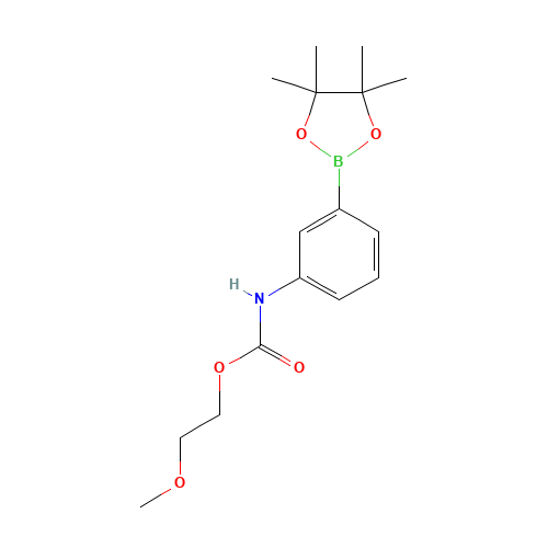 2-methoxyethyl N-[3-(4,4,5,5-tetramethyl-1,3,2-dioxaborolan-2-yl)phenyl]carbamate (CAS: 1314389-84-8) - Related Chemical Product