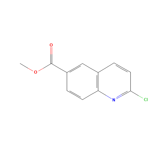 methyl 2-chloroquinoline-6-carboxylate (CAS: 849807-09-6) - Chemical Structure and Molecular Formula 