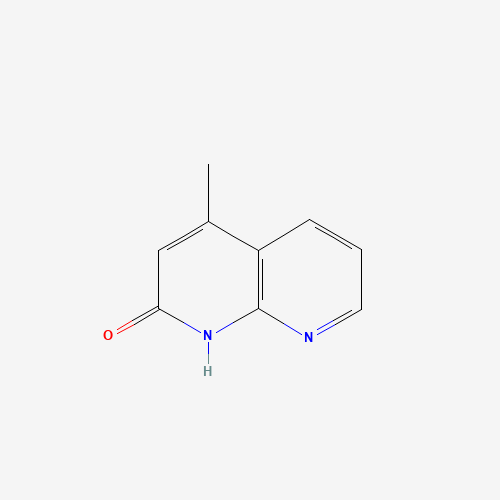 4-methyl-1H-1,8-naphthyridin-2-one (CAS: 889940-20-9) - Chemical Structure and Molecular Formula 