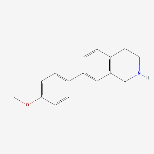 7-(4-methoxyphenyl)-1,2,3,4-tetrahydroisoquinoline (CAS: 1333517-15-9) - Chemical Structure and Molecular Formula 