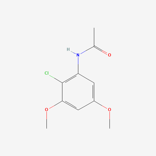 N-(2-chloro-3,5-dimethoxyphenyl)acetamide (CAS: 573704-48-0) - Chemical Structure and Molecular Formula 