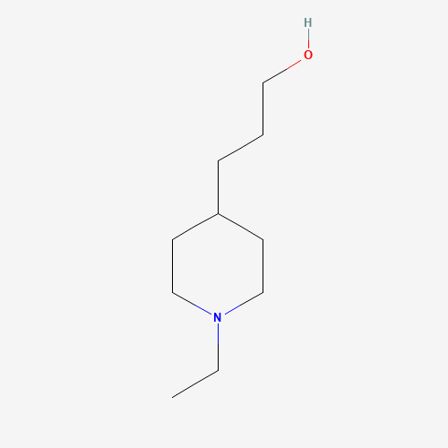 3-(1-ethylpiperidin-4-yl)propan-1-ol (CAS: 1208367-92-3) - Chemical Structure and Molecular Formula 