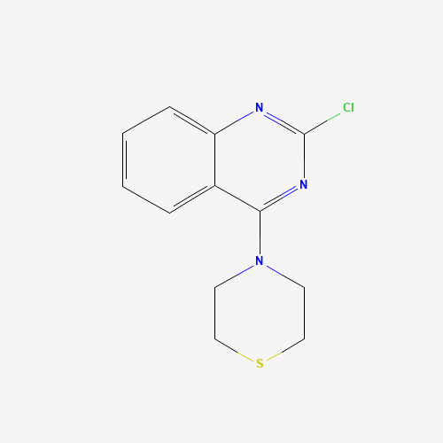 4-(2-chloroquinazolin-4-yl)thiomorpholine (CAS: 39213-10-0) - Chemical Structure and Molecular Formula 