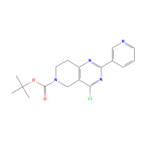 tert-butyl 4-chloro-2-pyridin-3-yl-7,8-dihydro-5H-pyrido[4,3-d]pyrimidine-6-carboxylate (CAS: 1211515-33-1) - Related Chemical Product