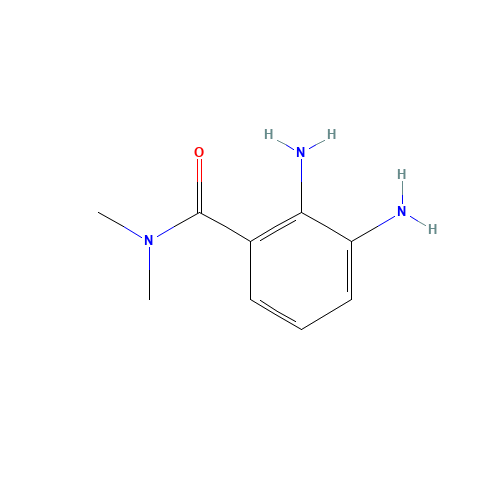 2,3-diamino-N,N-dimethylbenzamide (CAS: 473734-52-0) - Chemical Structure and Molecular Formula 