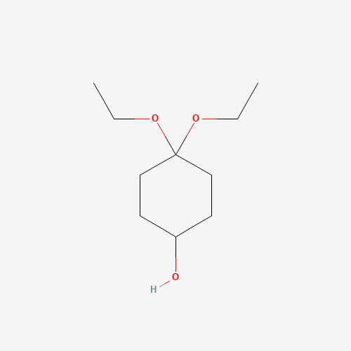 4,4-diethoxycyclohexan-1-ol (CAS: 112906-45-3) - Chemical Structure and Molecular Formula 