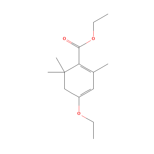 ethyl 4-ethoxy-2,6,6-trimethylcyclohexa-1,3-diene-1-carboxylate (CAS: 23115-91-5) - Related Chemical Product