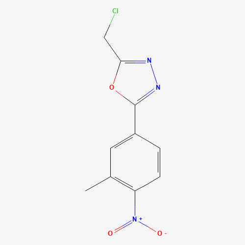 2-(chloromethyl)-5-(3-methyl-4-nitrophenyl)-1,3,4-oxadiazole (CAS: 298187-48-1) - Related Chemical Product