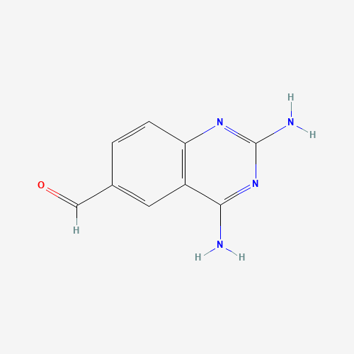 2,4-diaminoquinazoline-6-carbaldehyde (CAS: 27023-77-4) - Chemical Structure and Molecular Formula 
