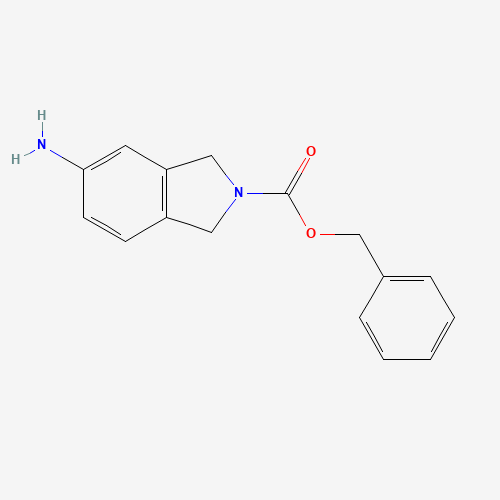 benzyl 5-amino-1,3-dihydroisoindole-2-carboxylate (CAS: 944317-36-6) - Chemical Structure and Molecular Formula 