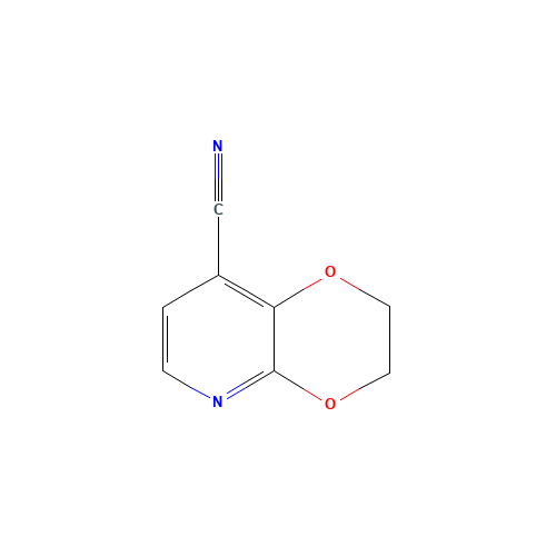 2,3-dihydro-[1,4]dioxino[2,3-b]pyridine-8-carbonitrile (CAS: 1246088-54-9) - Chemical Structure and Molecular Formula 