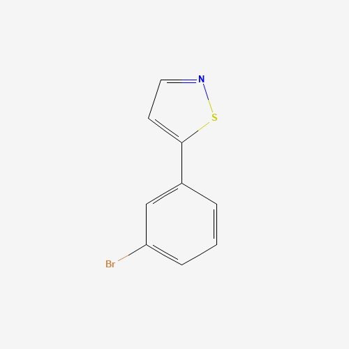 5-(3-bromophenyl)-1,2-thiazole (CAS: 49602-96-2) - Chemical Structure and Molecular Formula 