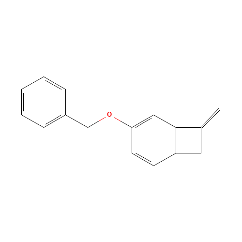 7-methylidene-4-phenylmethoxybicyclo[4.2.0]octa-1(6),2,4-triene (CAS: 1222090-72-3) - Chemical Structure and Molecular Formula 