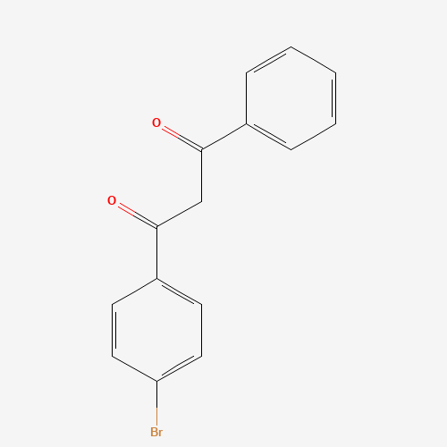 1-(4-bromophenyl)-3-phenylpropane-1,3-dione (CAS: 25856-01-3) - Chemical Structure and Molecular Formula 