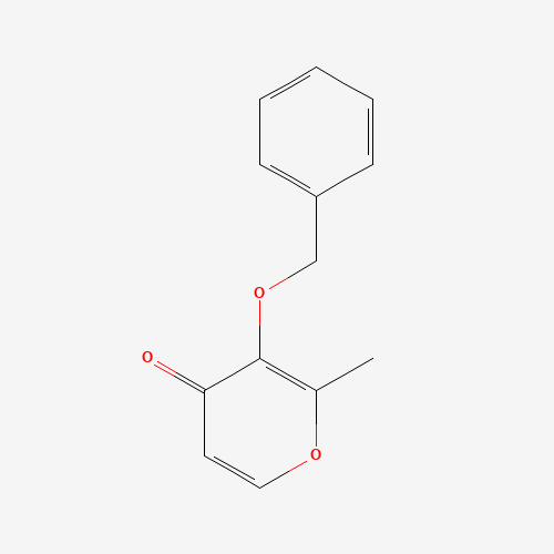 2-methyl-3-phenylmethoxypyran-4-one (CAS: 61049-69-2) - Chemical Structure and Molecular Formula 