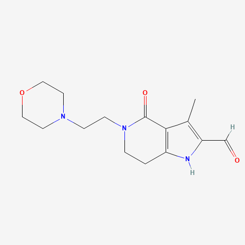 3-methyl-5-(2-morpholin-4-ylethyl)-4-oxo-6,7-dihydro-1H-pyrrolo[3,2-c]pyridine-2-carbaldehyde (CAS: 945381-70-4) - Related Chemical Product