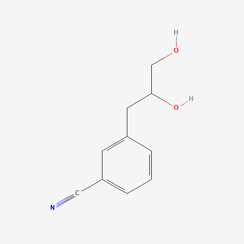 3-(2,3-dihydroxypropyl)benzonitrile (CAS: 1374574-50-1) - Chemical Structure and Molecular Formula 