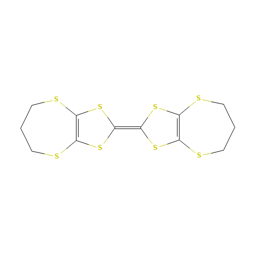 2-(6,7-dihydro-5H-[1,3]dithiolo[4,5-b][1,4]dithiepin-2-ylidene)-6,7-dihydro-5H-[1,3]dithiolo[4,5-b][1,4]dithiepine (CAS: 66946-49-4) - Chemical Structure and Molecular Formula 