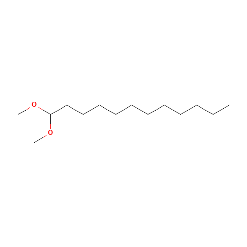 1,1-dimethoxydodecane (CAS: 14620-52-1) - Chemical Structure and Molecular Formula 