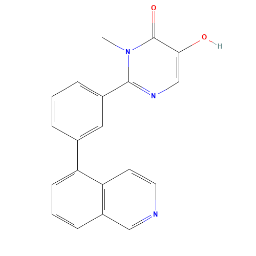 5-hydroxy-2-(3-isoquinolin-5-ylphenyl)-3-methylpyrimidin-4-one (CAS: 1333240-11-1) - Related Chemical Product
