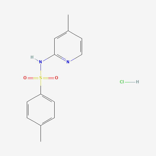 4-methyl-N-(4-methylpyridin-2-yl)benzenesulfonamide;hydrochloride (CAS: 1363166-48-6) - Chemical Structure and Molecular Formula 