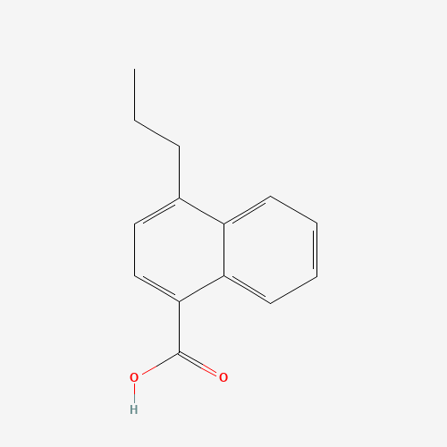 4-propylnaphthalene-1-carboxylic acid (CAS: 107777-22-0) - Chemical Structure and Molecular Formula 