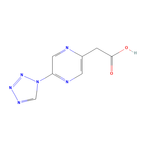 2-[5-(tetrazol-1-yl)pyrazin-2-yl]acetic acid (CAS: 1374573-32-6) - Related Chemical Product