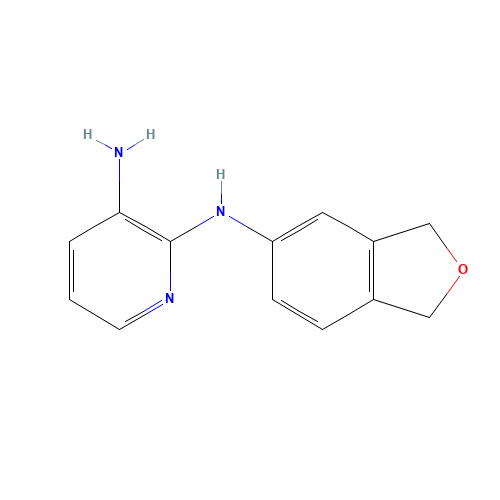 2-N-(1,3-dihydro-2-benzofuran-5-yl)pyridine-2,3-diamine (CAS: 61964-06-5) - Related Chemical Product