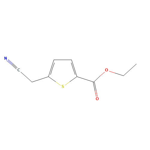 ethyl 5-(cyanomethyl)thiophene-2-carboxylate (CAS: 212508-31-1) - Chemical Structure and Molecular Formula 