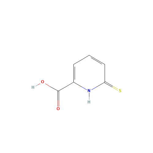6-sulfanylidene-1H-pyridine-2-carboxylic acid (CAS: 14716-87-1) - Chemical Structure and Molecular Formula 