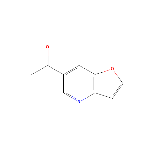 1-furo[3,2-b]pyridin-6-ylethanone (CAS: 1203499-00-6) - Chemical Structure and Molecular Formula 