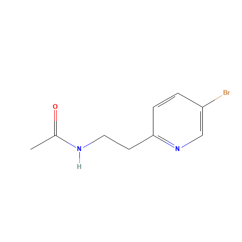 N-[2-(5-bromopyridin-2-yl)ethyl]acetamide (CAS: 1363439-84-2) - Chemical Structure and Molecular Formula 
