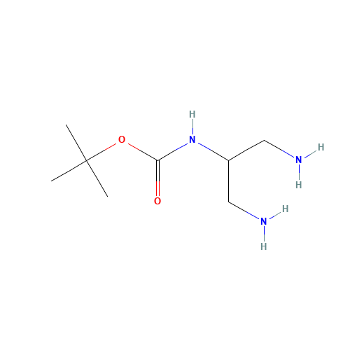 tert-butyl N-(1,3-diaminopropan-2-yl)carbamate (CAS: 213475-74-2) - Chemical Structure and Molecular Formula 