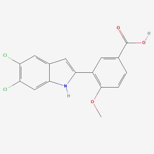 3-(5,6-dichloro-1H-indol-2-yl)-4-methoxybenzoic acid (CAS: 835595-00-1) - Related Chemical Product