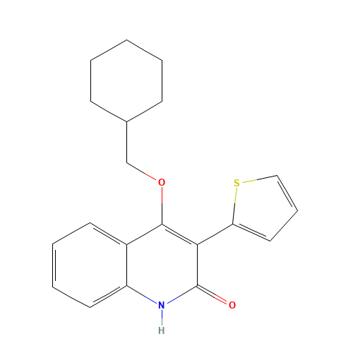 4-(cyclohexylmethoxy)-3-thiophen-2-yl-1H-quinolin-2-one (CAS: 1263051-28-0) - Related Chemical Product