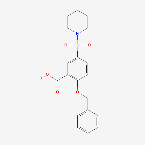2-phenylmethoxy-5-piperidin-1-ylsulfonylbenzoic acid (CAS: 1285516-78-0) - Related Chemical Product