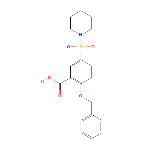 2-phenylmethoxy-5-piperidin-1-ylsulfonylbenzoic acid (CAS: 1285516-78-0) - Related Chemical Product