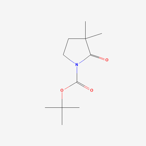 tert-butyl 3,3-dimethyl-2-oxopyrrolidine-1-carboxylate (CAS: 153039-16-8) - Chemical Structure and Molecular Formula 
