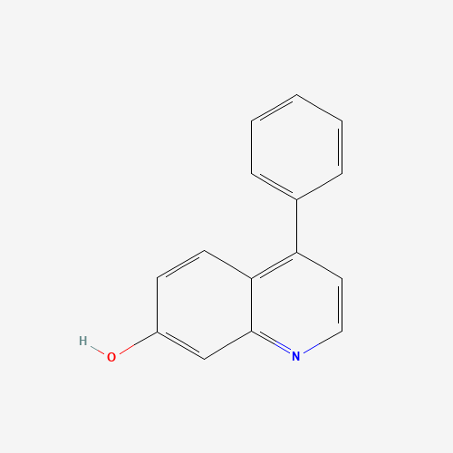 4-phenyl-1H-quinolin-7-one (CAS: 167764-10-5) - Chemical Structure and Molecular Formula 