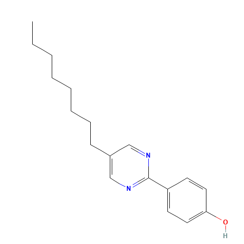 4-(5-octyl-1H-pyrimidin-2-ylidene)cyclohexa-2,5-dien-1-one (CAS: 58415-63-7) - Chemical Structure and Molecular Formula 