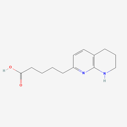 5-(5,6,7,8-tetrahydro-1,8-naphthyridin-2-yl)pentanoic acid (CAS: 478055-40-2) - Chemical Structure and Molecular Formula 
